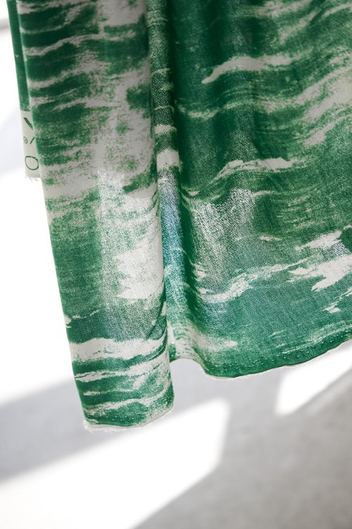 GRUNGE CREPE JERSEY - GREEN - 2