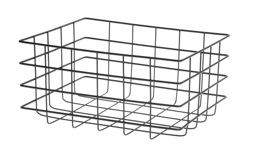 Förvaringskorg svart - metall - 2