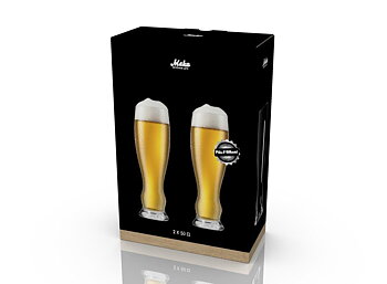 Pils & Weizen ölglas 500 ml 2 st.