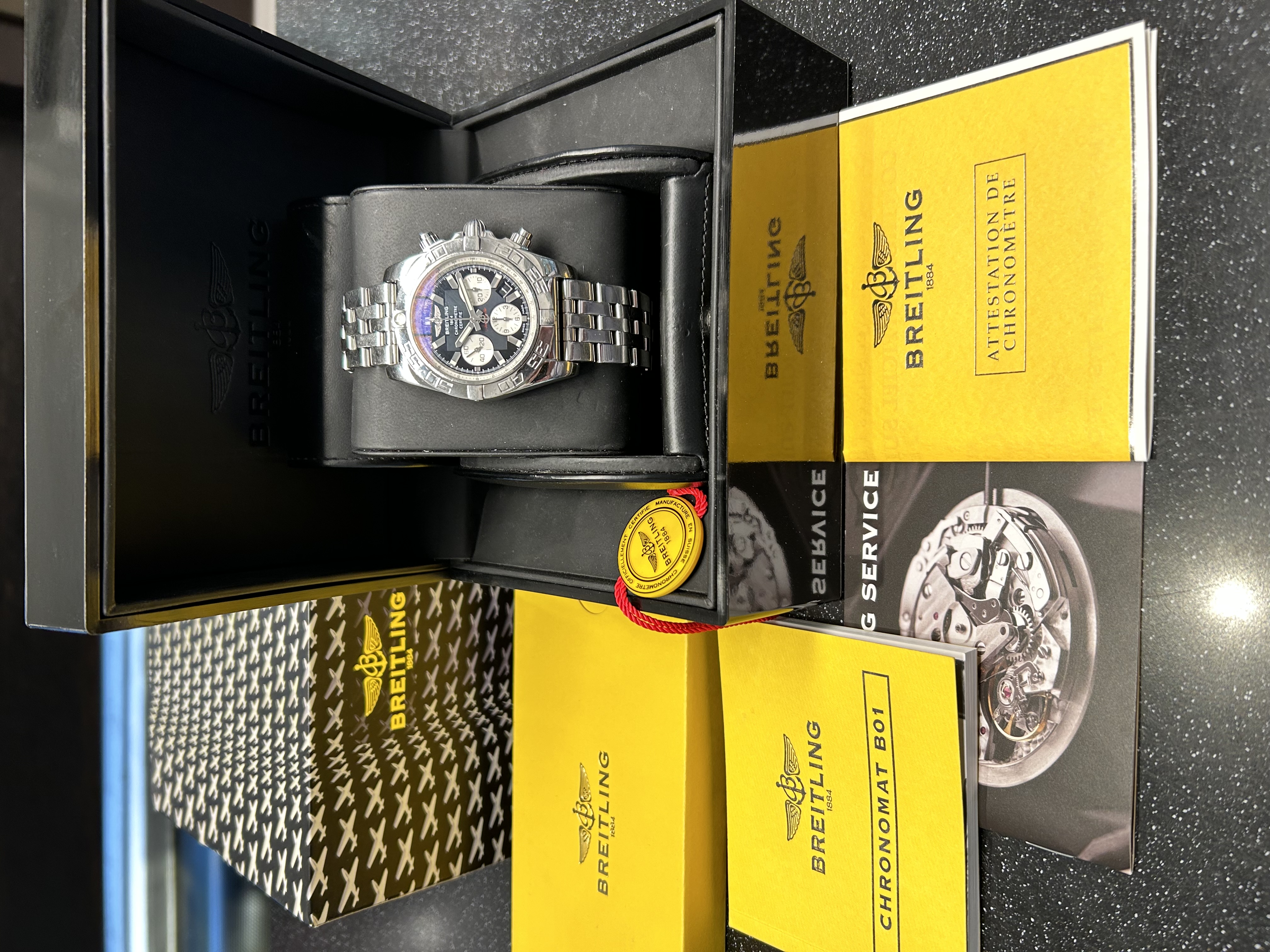 SÅLD 13 Juli 2023 för 30.000:- Breitling Chronomat B01 44 - 2