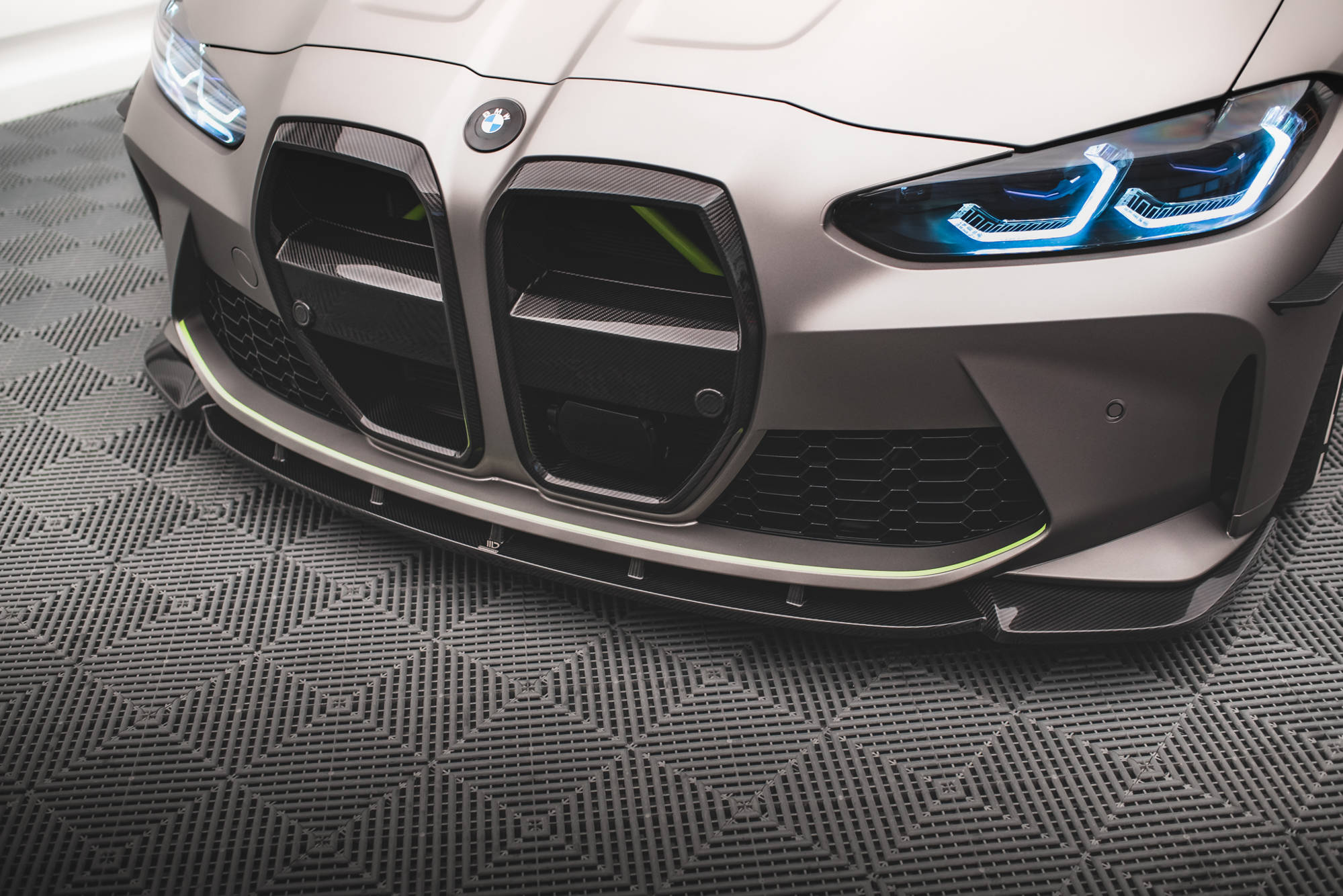 Kolfiber Front Splitter V.1 BMW M4 G82 / M3 G80 (Maxton) - 9