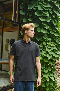 Recycled kortärmad Piké - Neutral - Herr- 100% Recycled - Bomull/Polyester -  3 olika färger