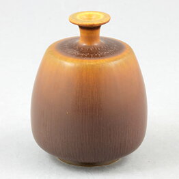 ケル・ボリンダー  一点もの！ 美しい山吹色の花瓶 Vase（7cm)  2001年