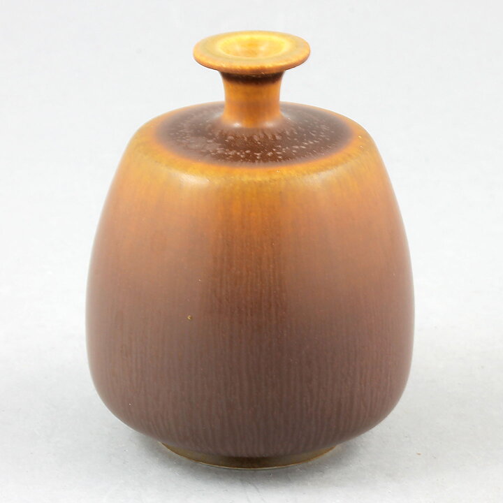 ケル・ボリンダー  一点もの！ 美しい山吹色の花瓶 Vase（7cm)  2001年