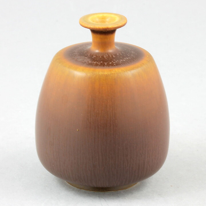 ケル・ボリンダー  一点もの！ 美しい山吹色の花瓶 Vase（7cm)  2001年