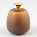 Kjell Bolinder (2001) Unique Brown Haresfur Vase 7 cm