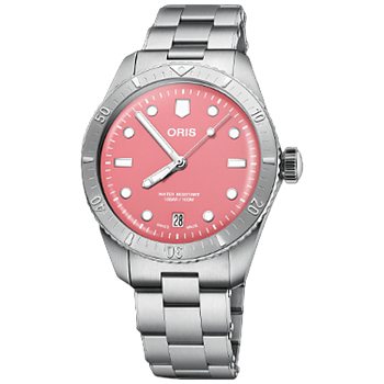 01 733 7771 4058-07 8 19 18 Oris Divers Sixty-Five 38 Cotton Candy rosa
