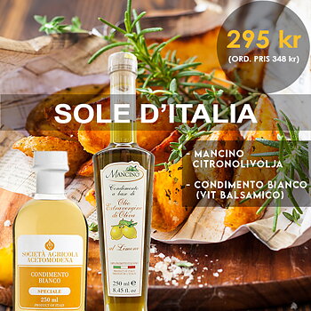 Sole d' Italia - Citronolivolja, 250 ml & Vit balsamico, 250 ml