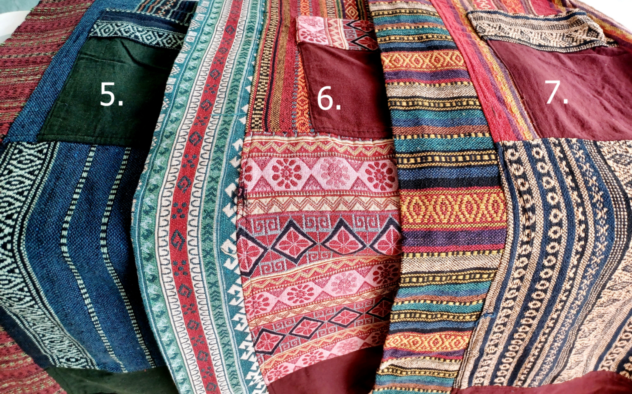 Kaftan i mönstrad bomull - 4