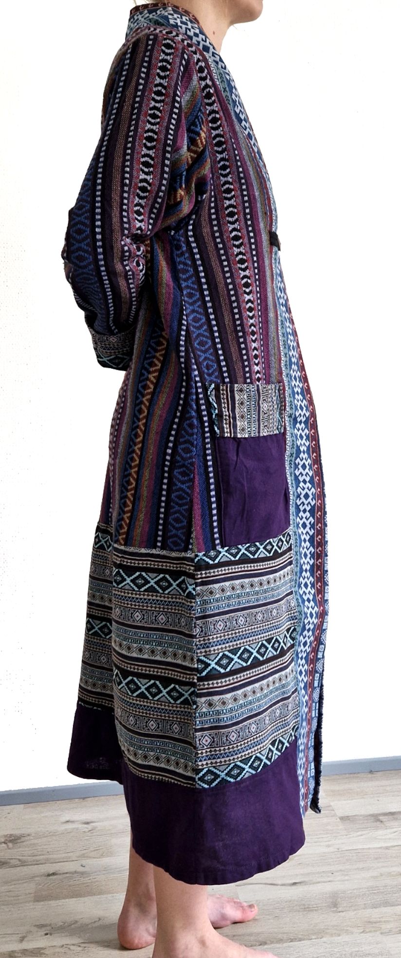Kaftan i mönstrad bomull - 8
