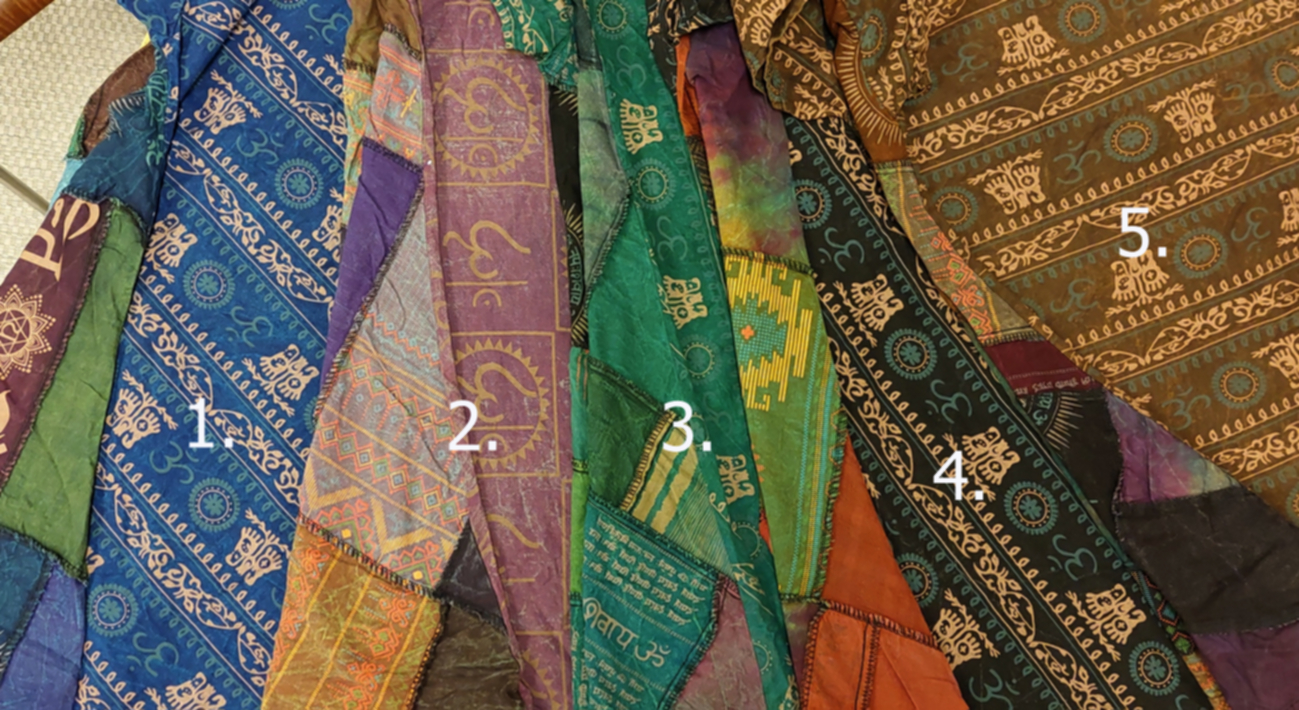 Patchwork - Klänning med kort ärm - 5