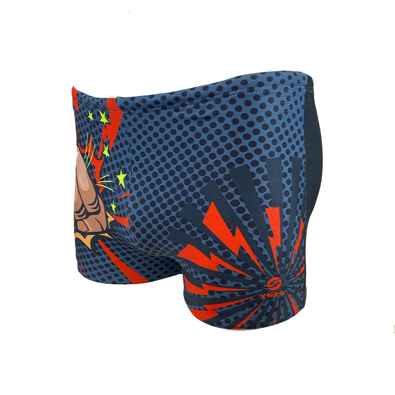 Klassische Badehose im Boxer-Stil mit coolem Muster