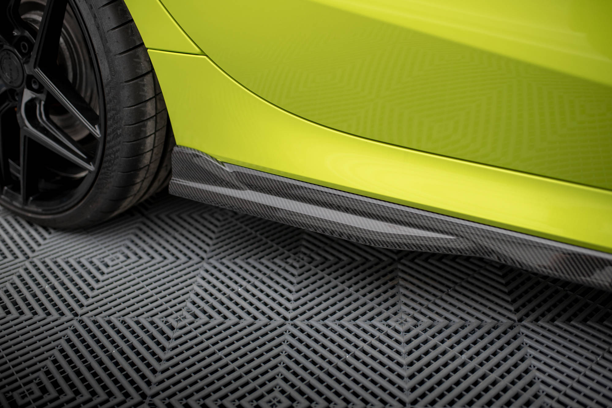 Kolfiber Sidokjolar BMW 1-serie F40 M-Paket / M135I (Maxton) - 5