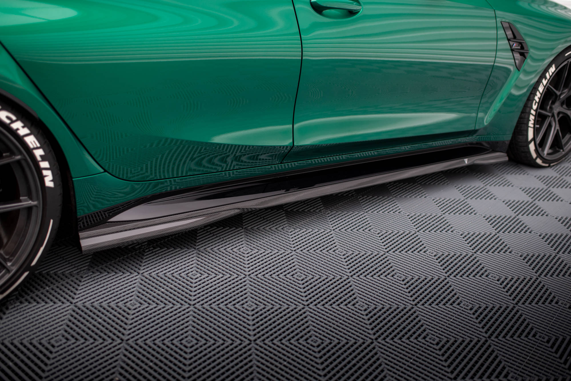 Kolfiber Sidokjolar BMW M3 G80 (Maxton) - 3