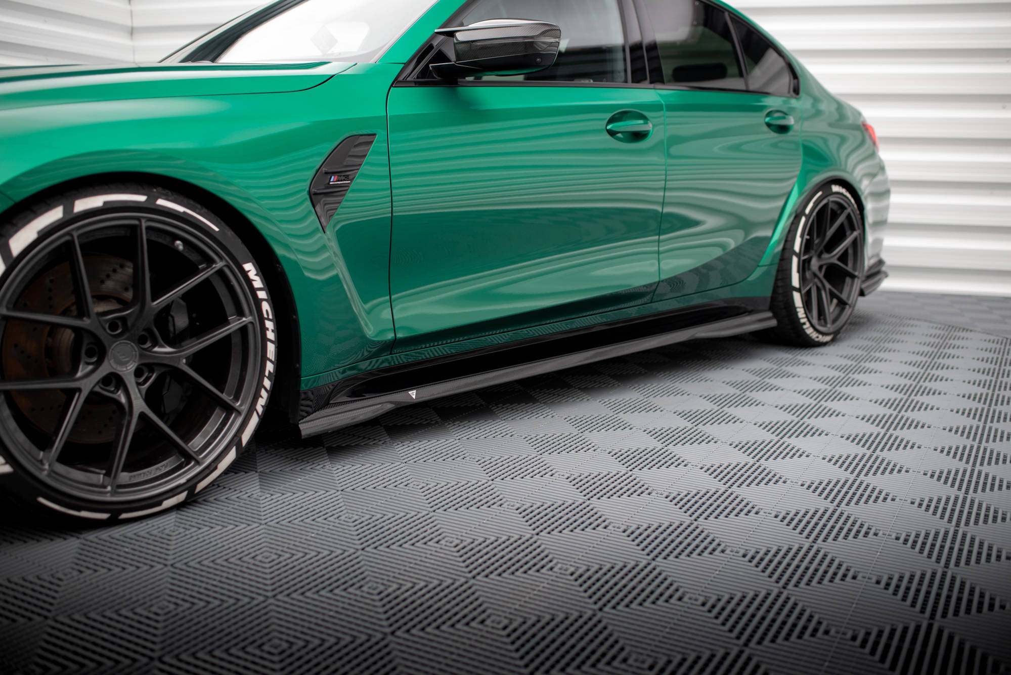 Kolfiber Sidokjolar BMW M3 G80 (Maxton) - 4