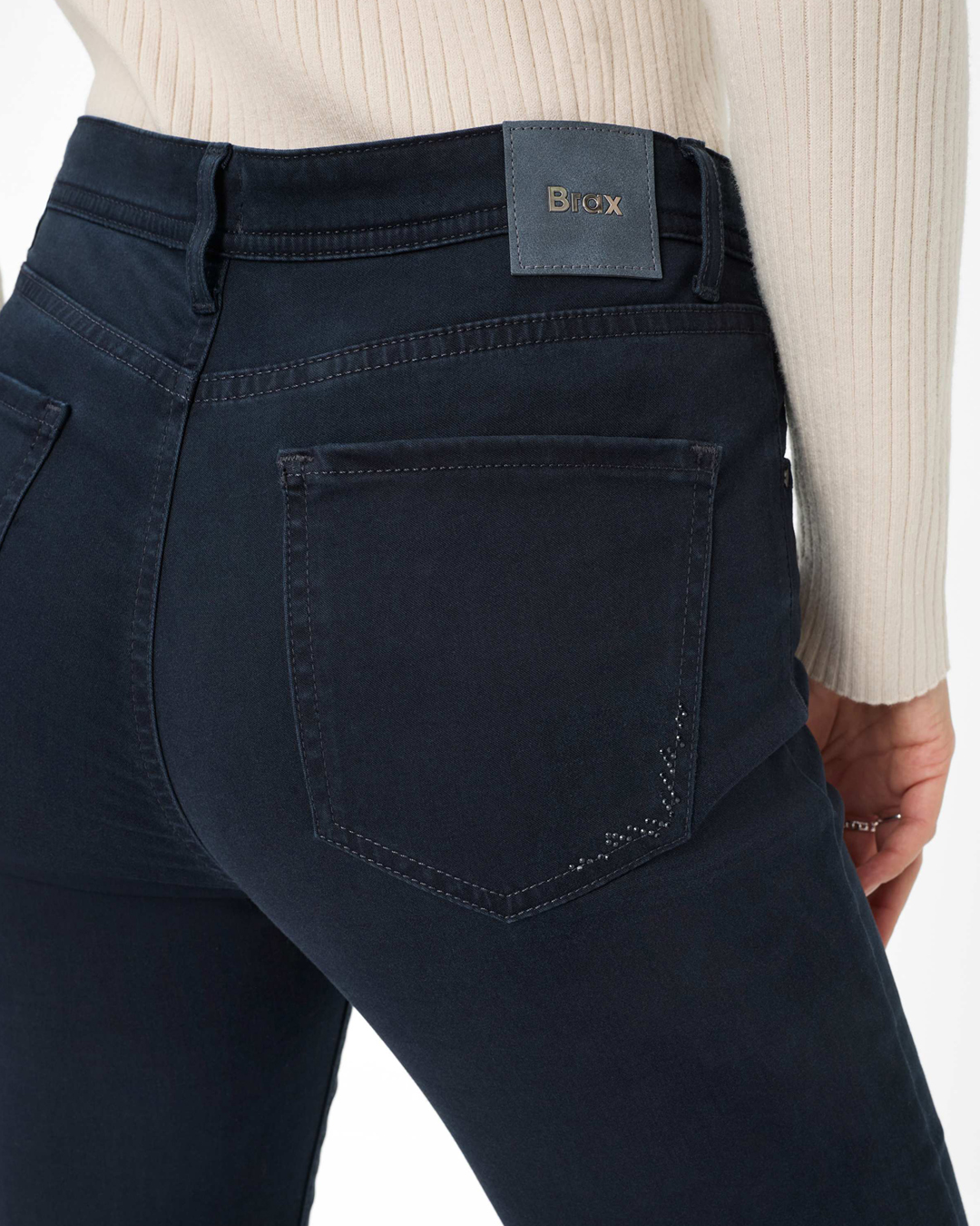 Jeans Mary marinblå lyocellbladning - 3