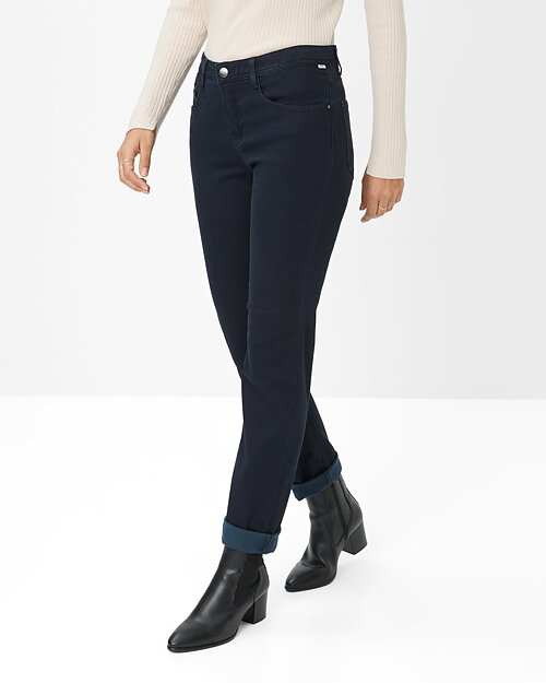 Jeans Carola marinblå lyocellbladning