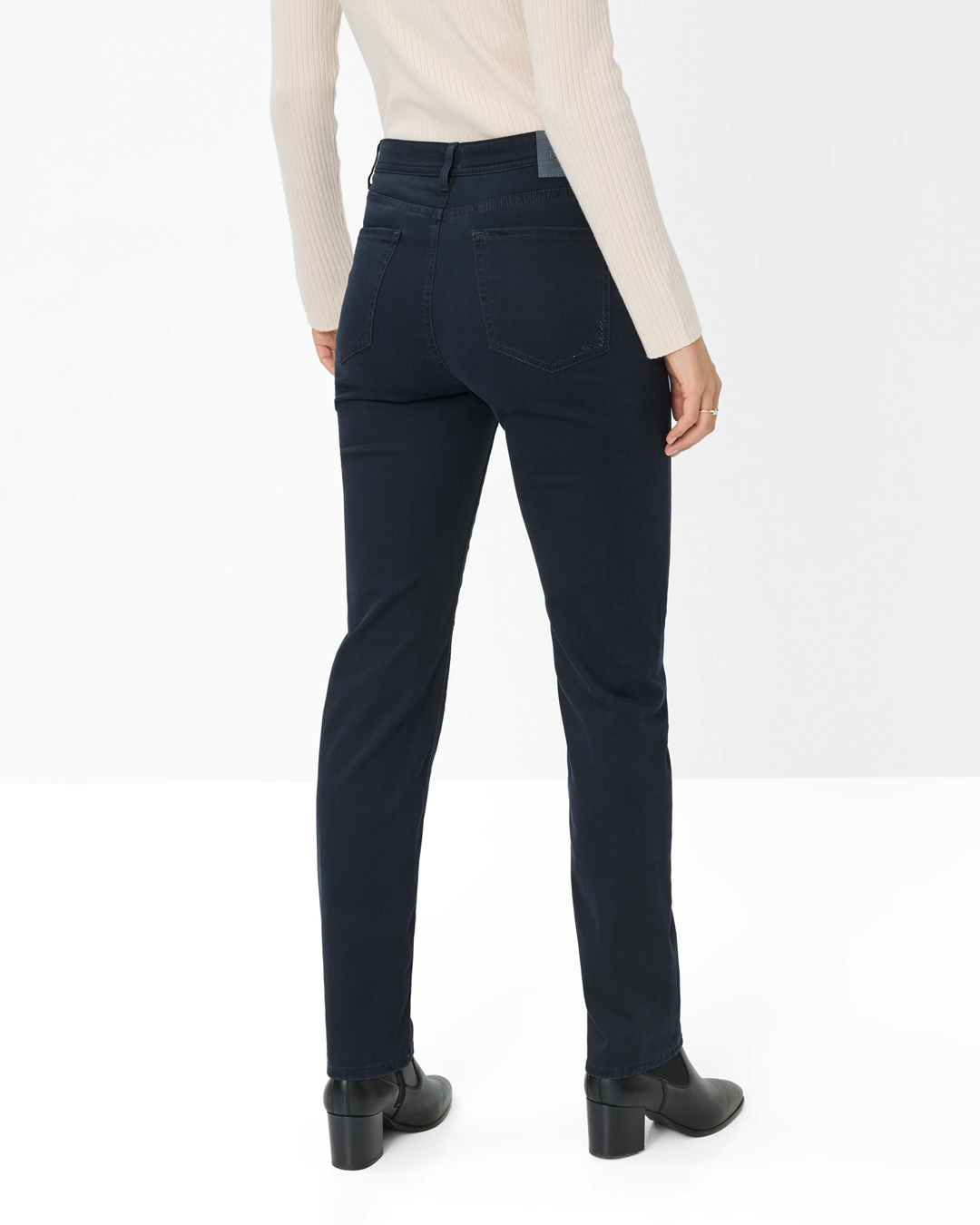 Jeans Carola marinblå lyocellbladning - 2