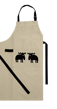Apron Pastel Organic cotton, beige
