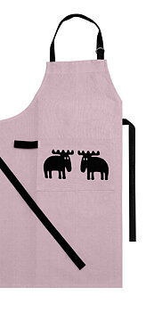 Apron Pastel Organic cotton, pink