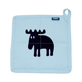 Pot holder Pastel Organic cotton, blue