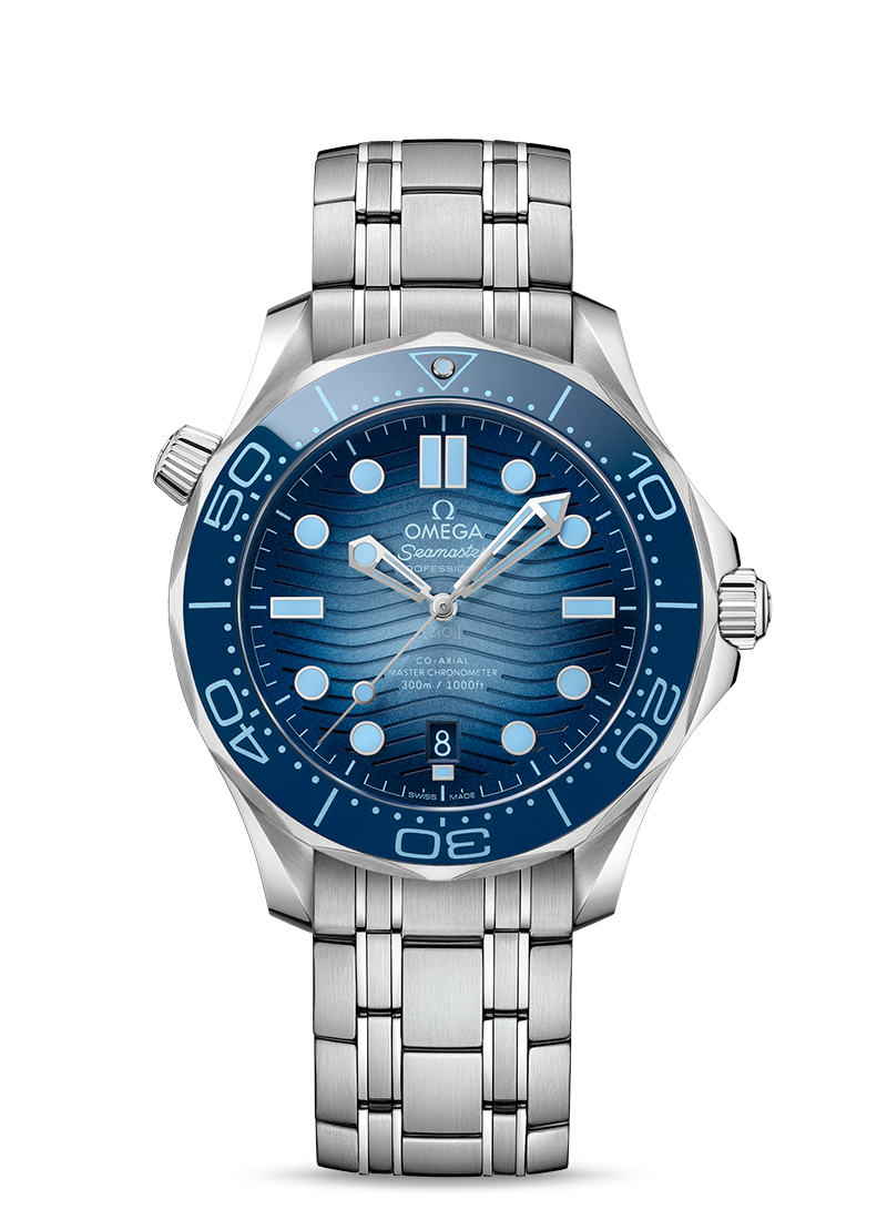 Omega Seamaster Diver 300M Co‑Axial Master Chronometer 42 blå - Erikson  Urhandel