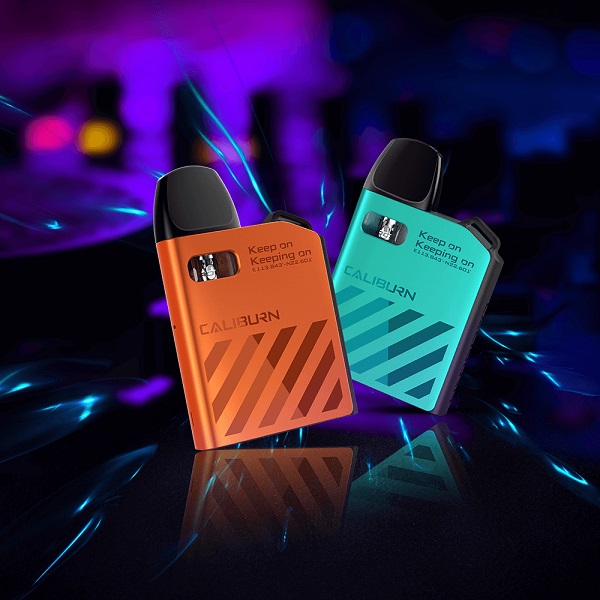 AK2 Vape startpaket i två olika färger. Bilden visar grön och orange färg