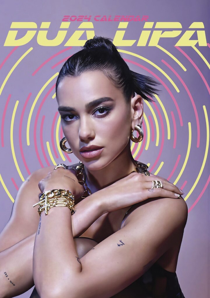 Dua Lipa 2024 kalender PLUGGED SWEDEN