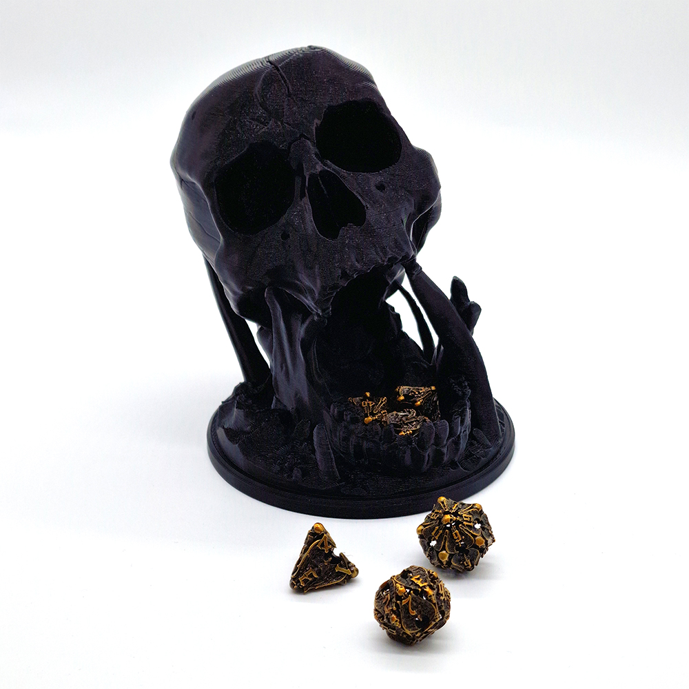 Skull Dice Tower Black