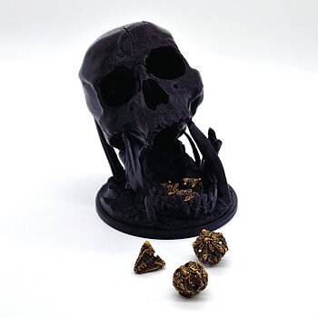 Skull Dice Tower Black