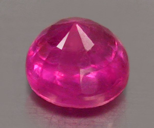 Lujosa piedra preciosa de rubí birmano natural genuina redonda de 3,9 mm rara - 2