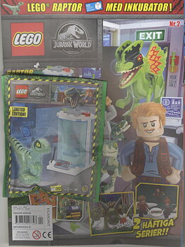 LEGO nr 4 2023, Lego minifigur: Raptor med inkubator!