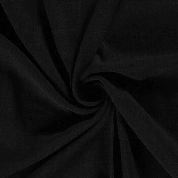 VISCOSE/LINNEN SLUB - BLACK