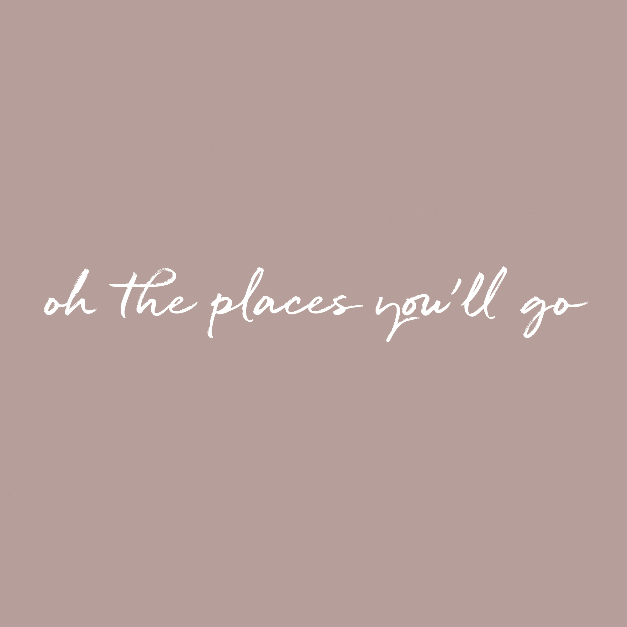 oh the places valkoisella