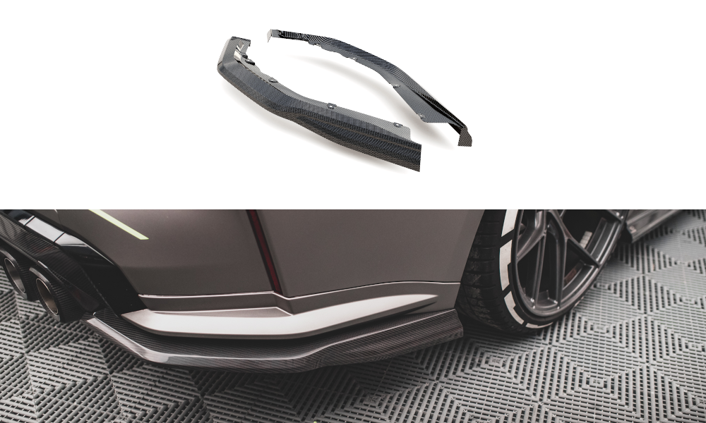 Kolfiber Bakre Sidosplitters BMW M4 G82 (Maxton) - 2