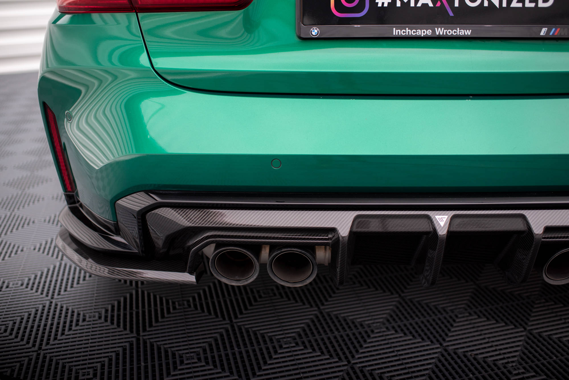 Kolfiber Bakre Sidosplitters BMW M3 G80 (Maxton) - 5
