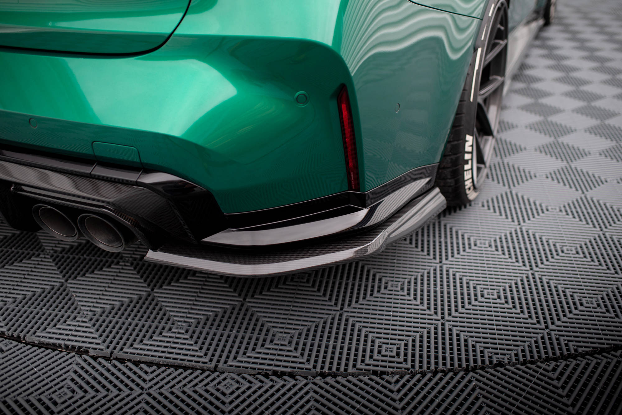 Kolfiber Bakre Sidosplitters BMW M3 G80 (Maxton)
