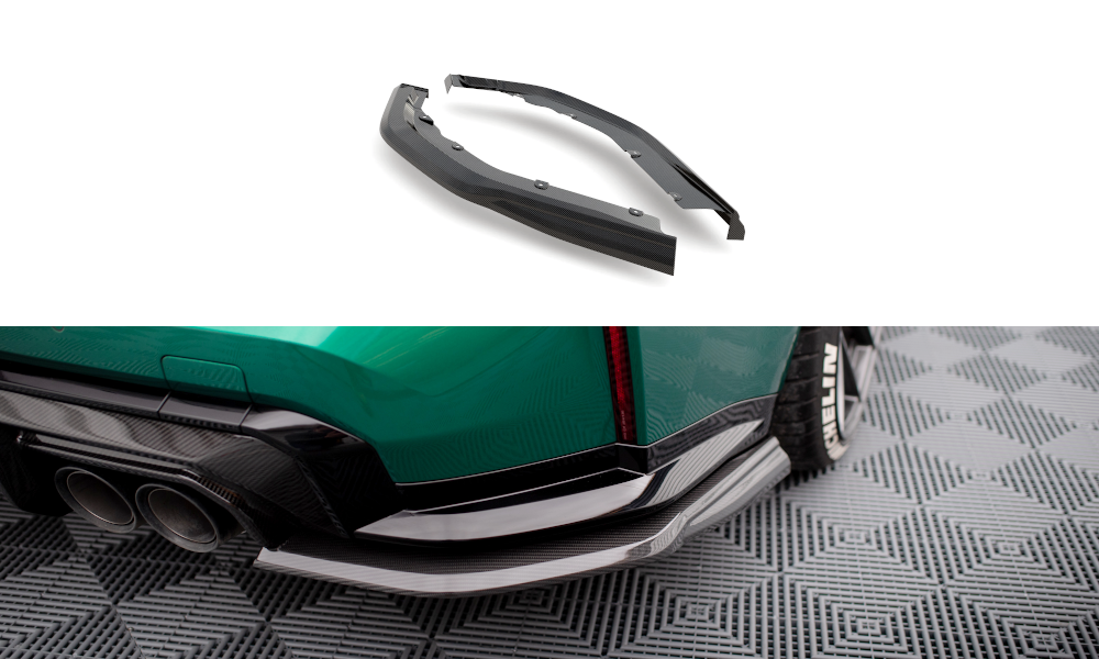 Kolfiber Bakre Sidosplitters BMW M3 G80 (Maxton) - 2