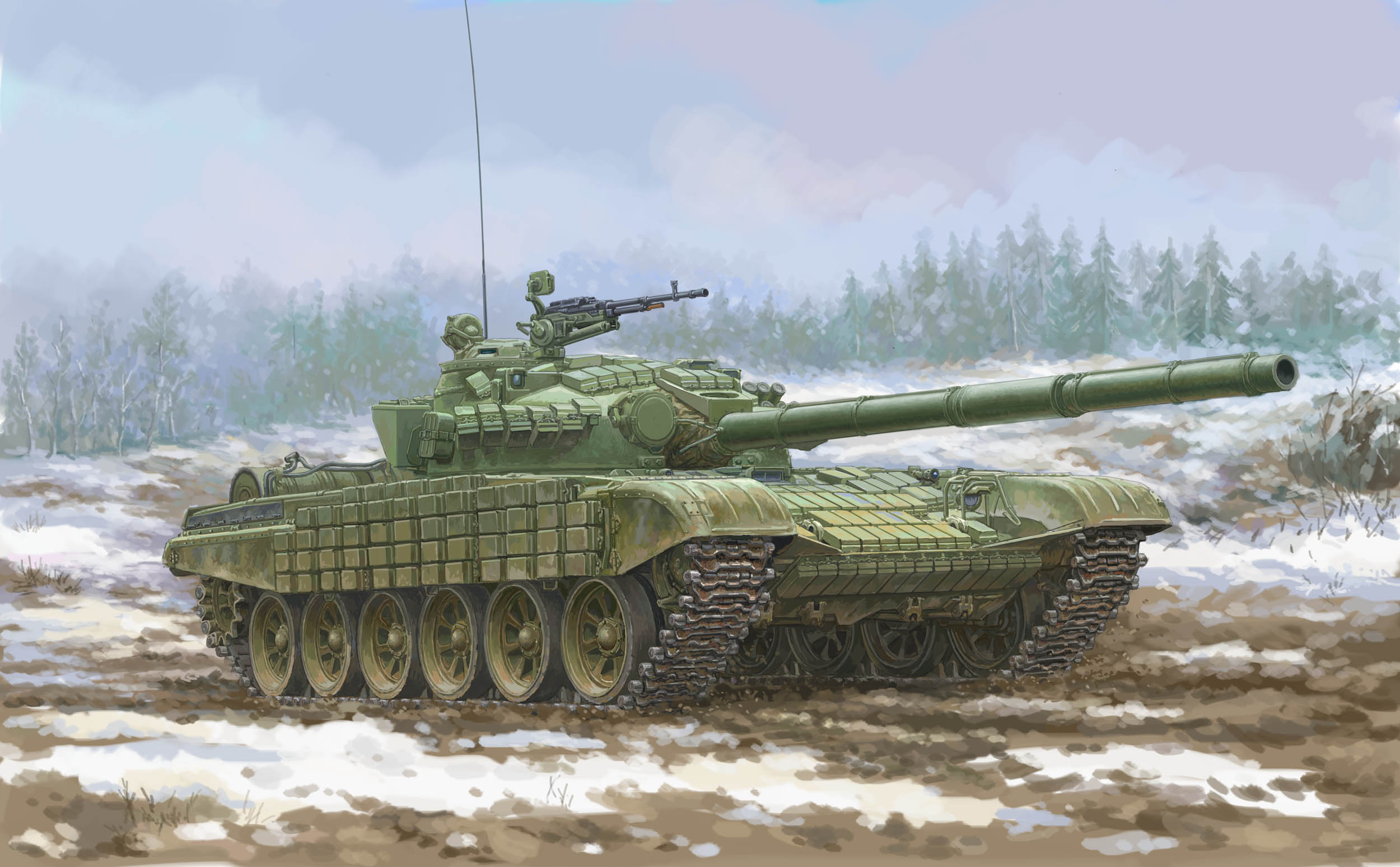 1/35 1/35 Soviet T-72 Ural with Kontakt-1 Reactive Armor