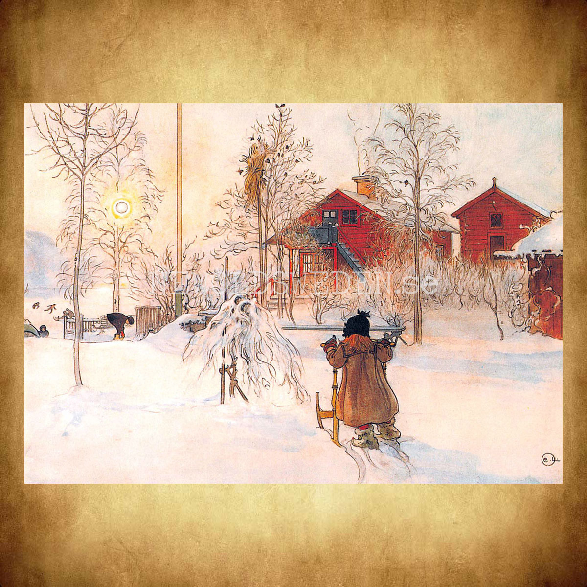 Gården och brygghuset - Carl Larsson - 907 - 2
