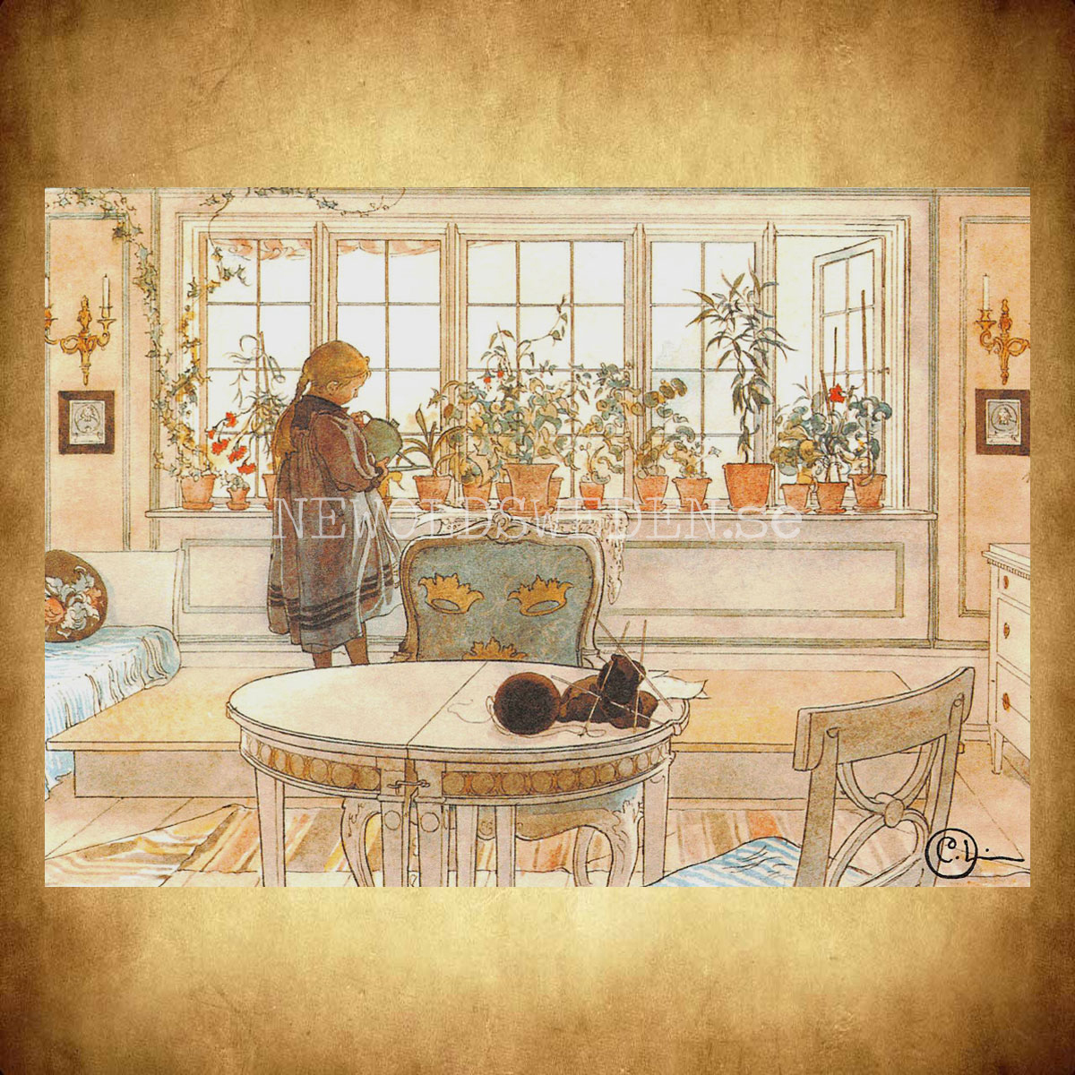 Blomsterfönstret - Carl Larsson - 907 - 2
