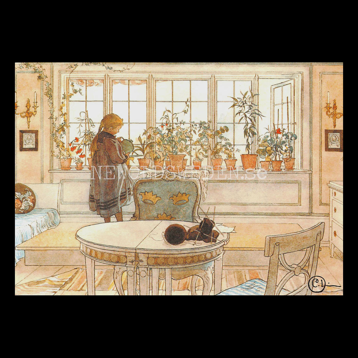 Blomsterfönstret - Carl Larsson - 907