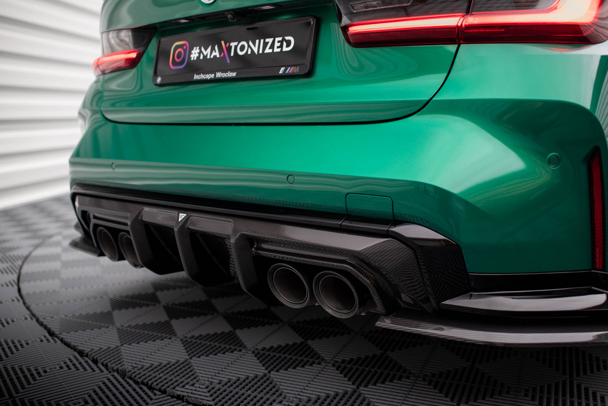 Kolfiber Bakre Diffuser BMW M4 G82 / M3 G80 (Maxton) - 10