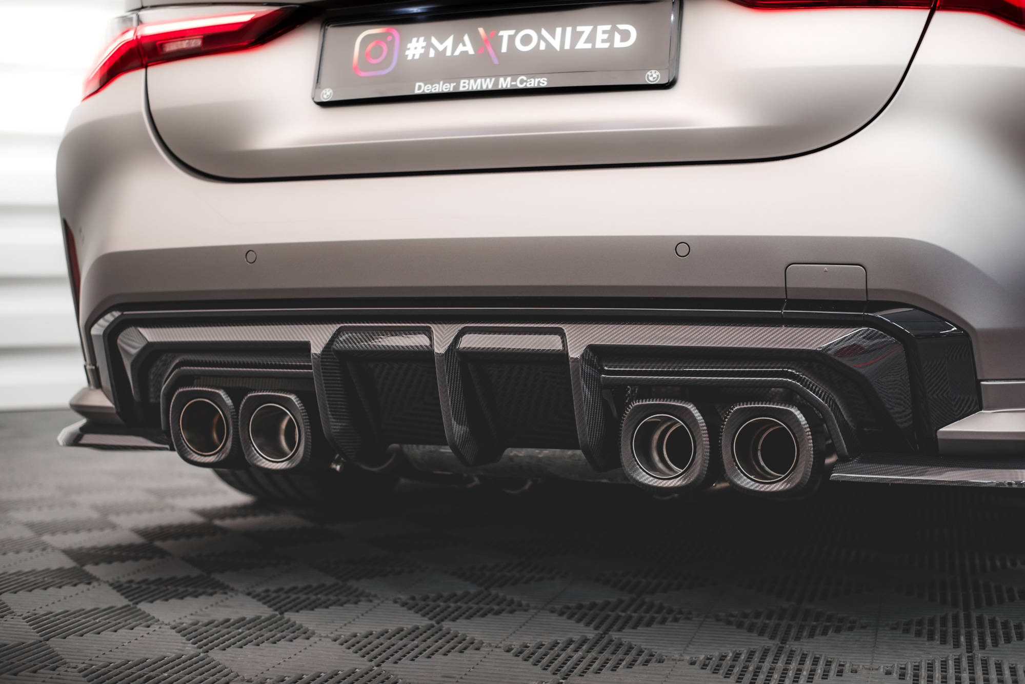 Kolfiber Bakre Diffuser BMW M4 G82 / M3 G80 (Maxton) - 2