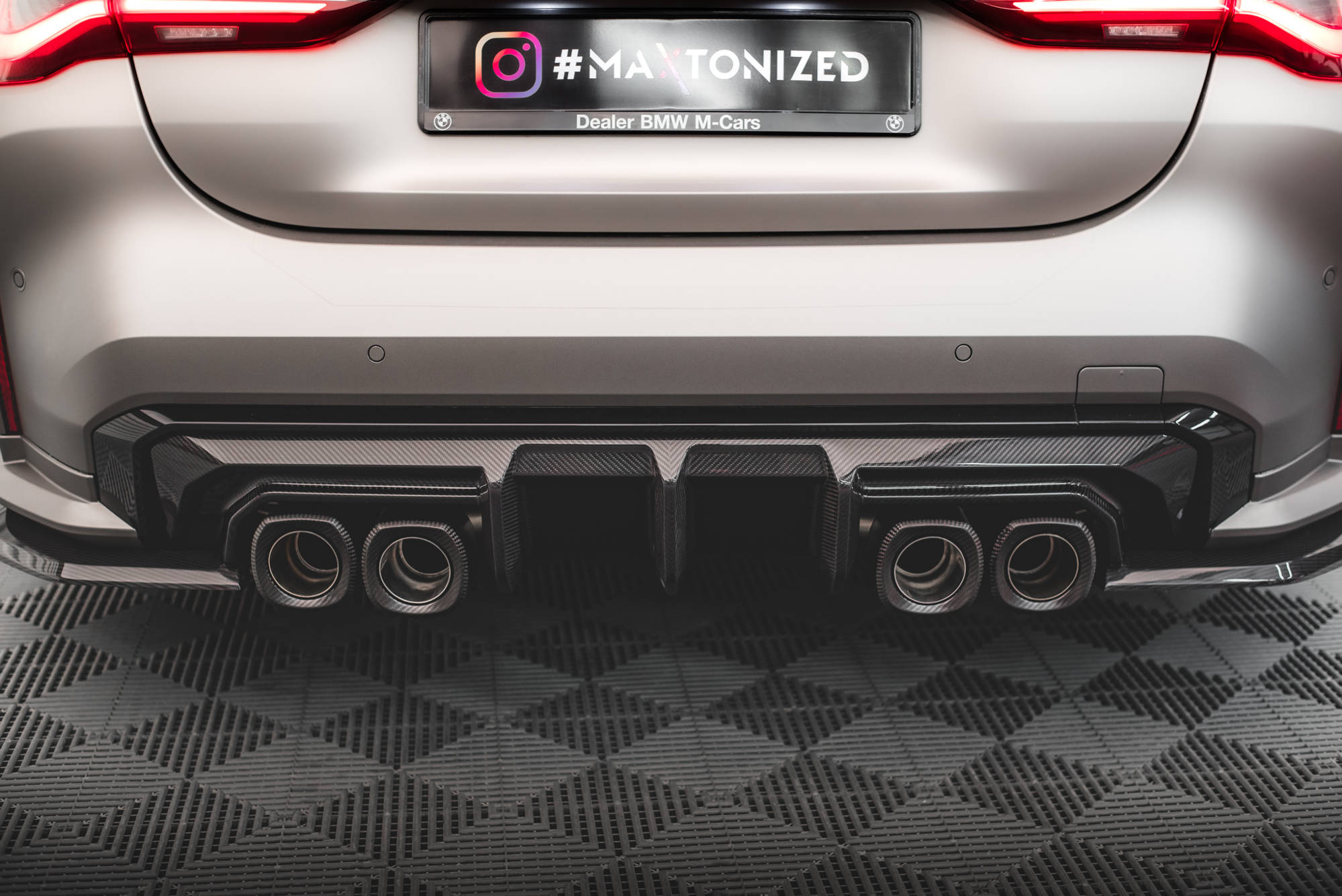 Kolfiber Bakre Diffuser BMW M4 G82 / M3 G80 (Maxton) - 8