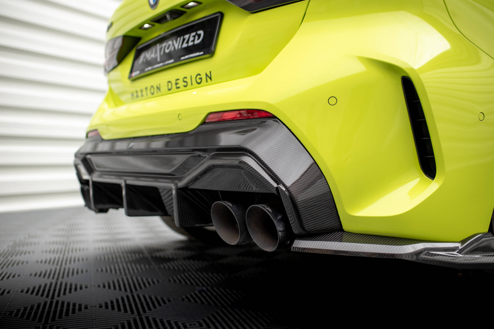 Kolfiber Bakre Diffuser V.1 BMW 1-serie F40 M-Paket/ M135I (Maxton) - 4