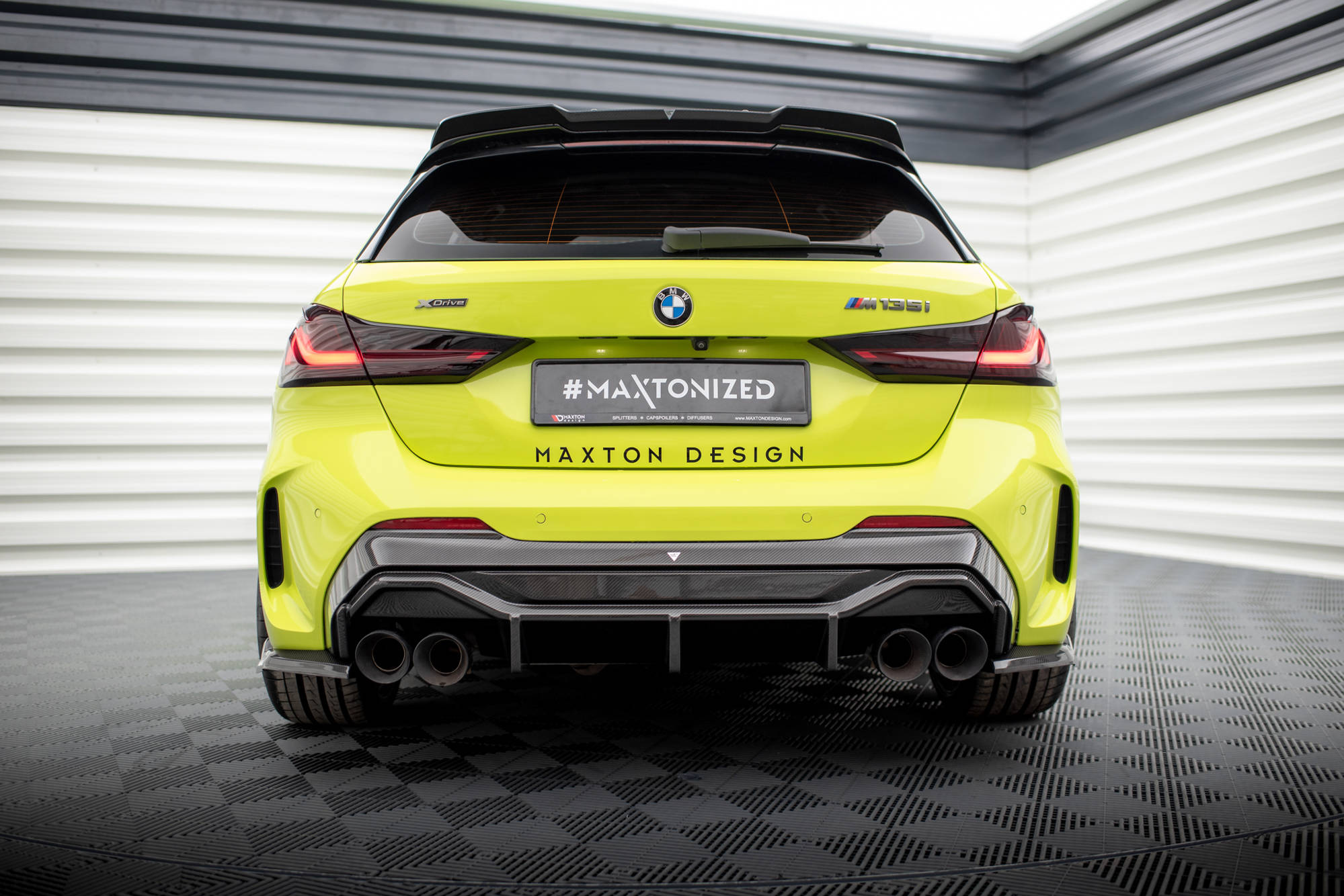 Kolfiber Bakre Diffuser V.1 BMW 1-serie F40 M-Paket/ M135I (Maxton) - 8
