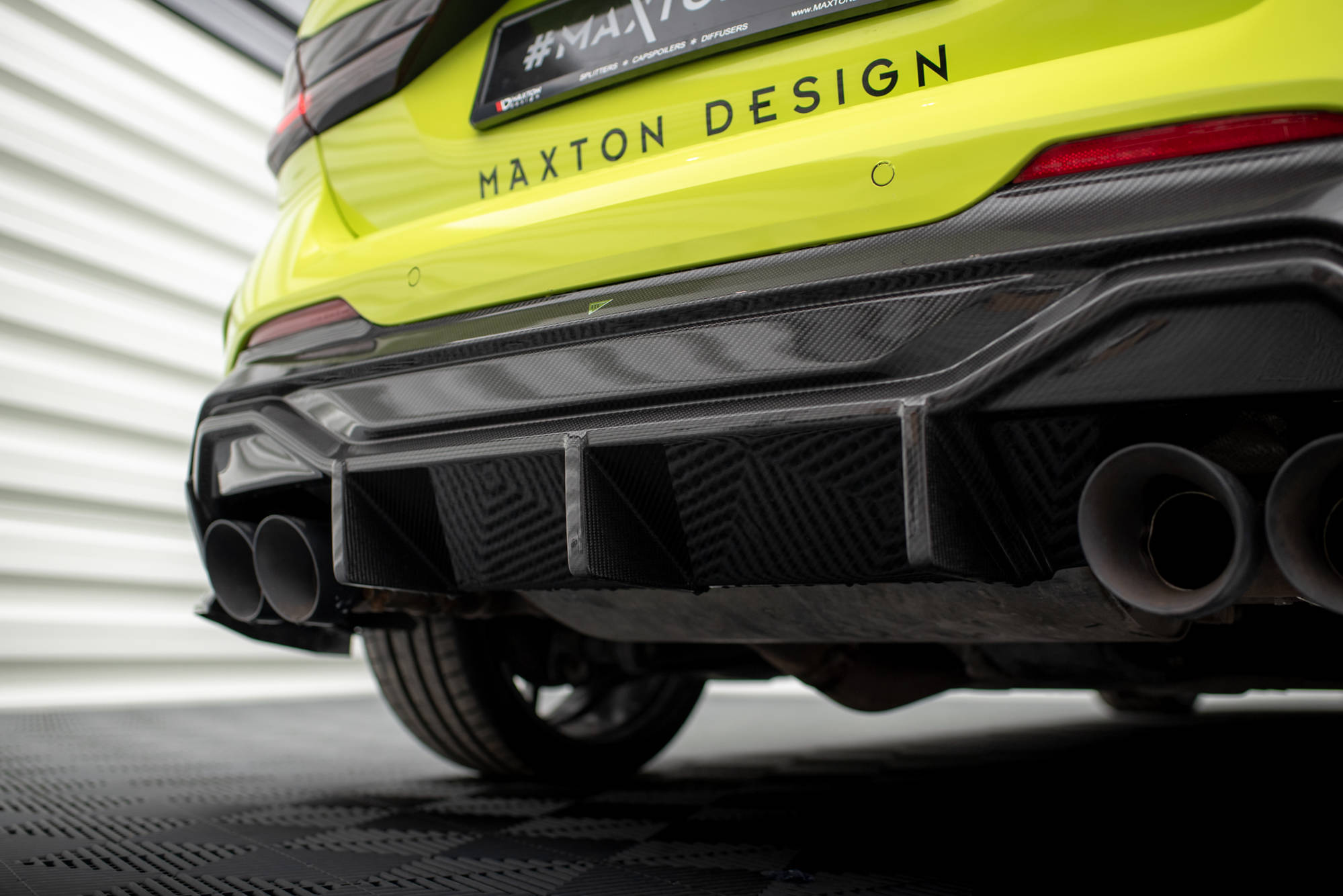 Kolfiber Bakre Diffuser V.1 BMW 1-serie F40 M-Paket/ M135I (Maxton) - 5