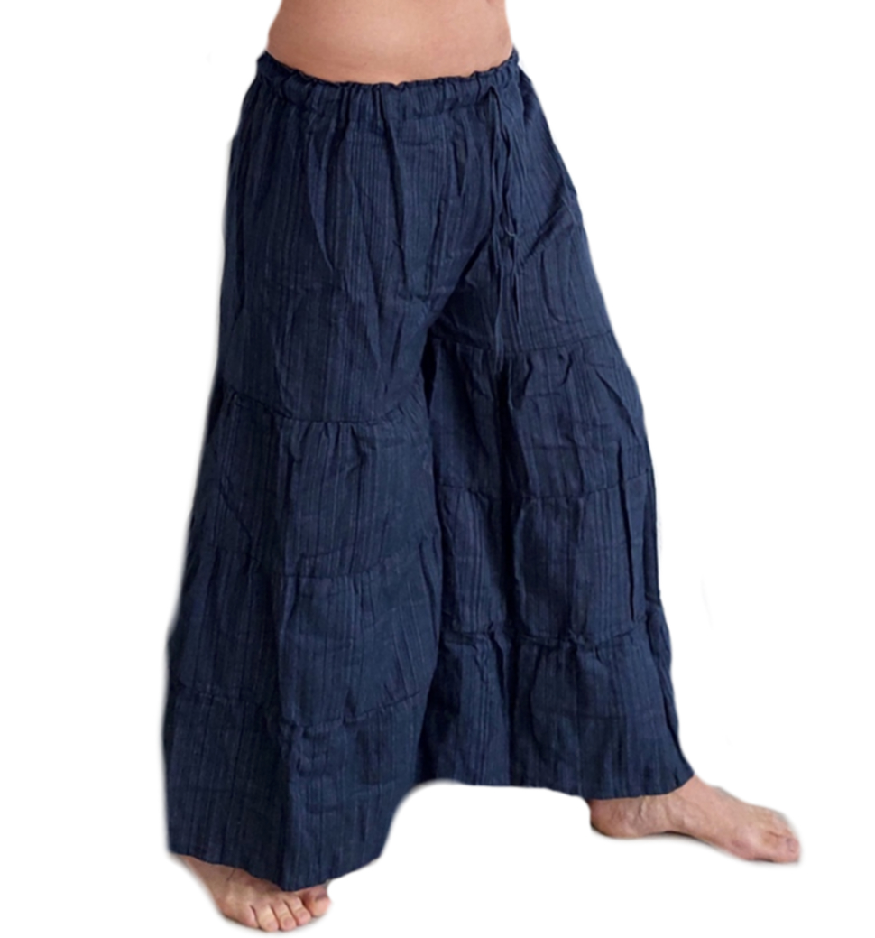Byxor - Vävlook med härligt vida ben - 3
