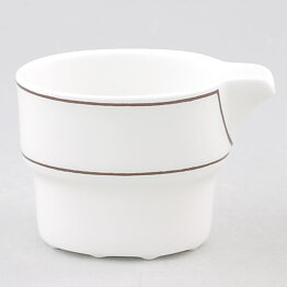 スティグ・リンドベリ  Brun Linjeシリーズ  クリーマー  茶色いライン  7.5cm  1972年